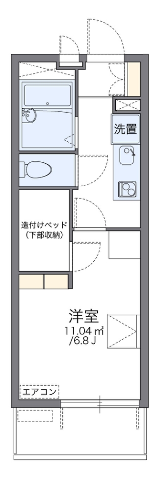 レオパレス舎利寺ＣＦの間取り