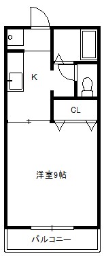 すとりーむ浜尻　Ｂの間取り