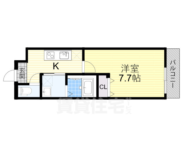 フジパレス三津屋南の間取り