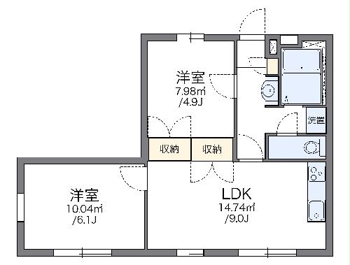 レオパレス翔の間取り