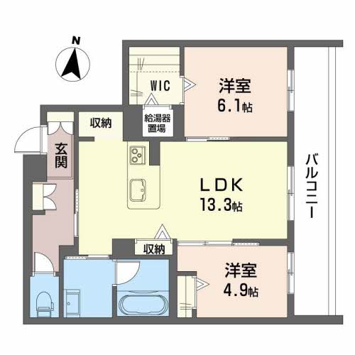 ファミーユ金沢八日市の間取り