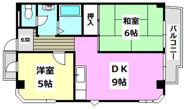 【千里丘フェイヴァーハイツの間取り】