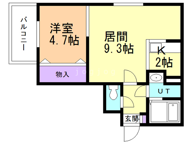 札幌市北区麻生町のマンションの間取り