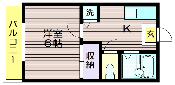 【岡部マンションの間取り】