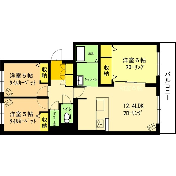 リーベンデール真駒内の間取り