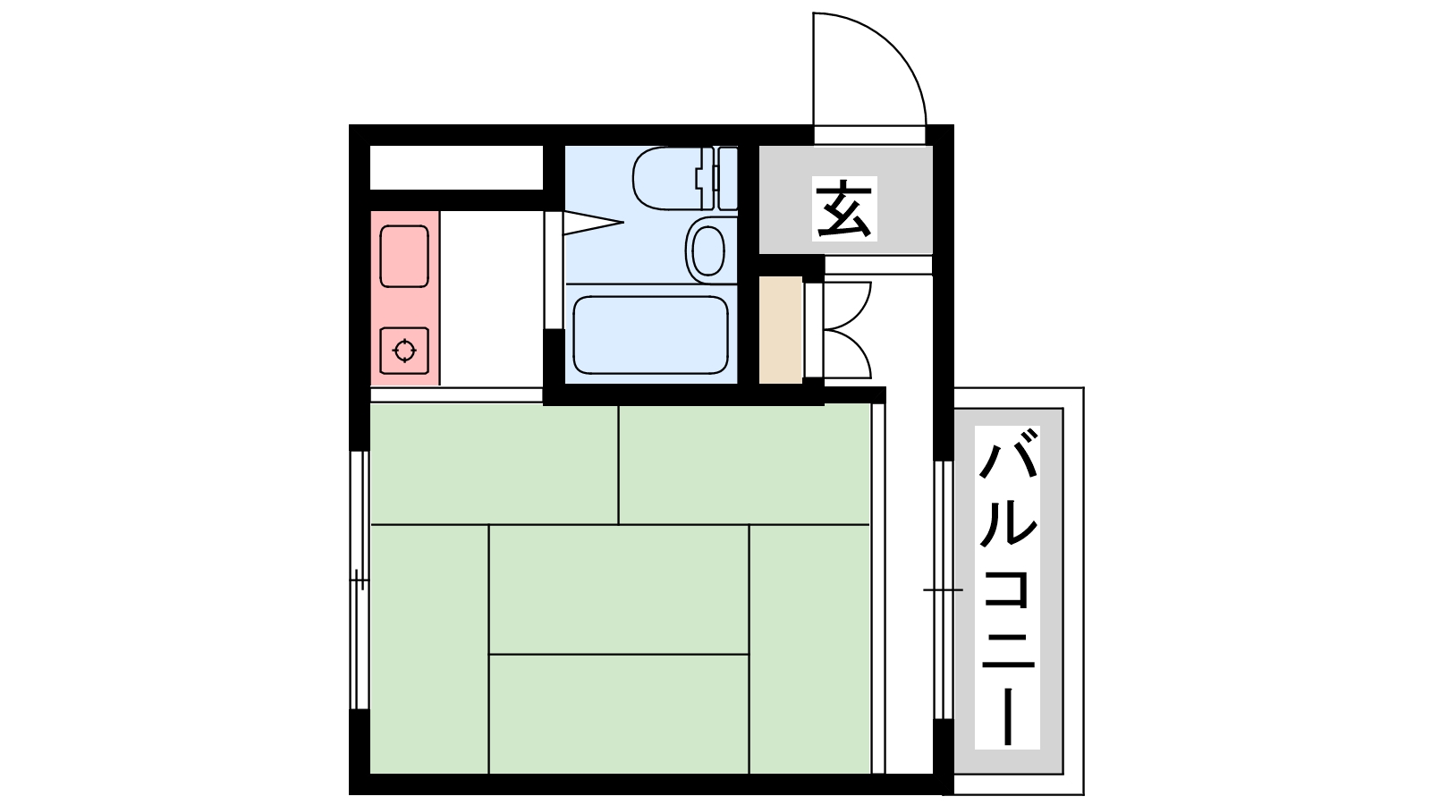 姫路市山野井町のマンションの間取り