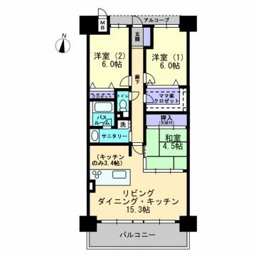 アルファスマート城北山越の間取り