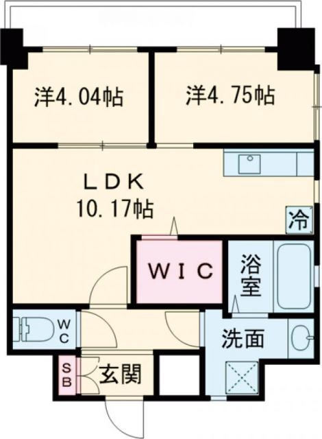 ALiSS歯科大前の間取り