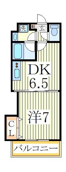 流山市おおたかの森東のアパートの間取り