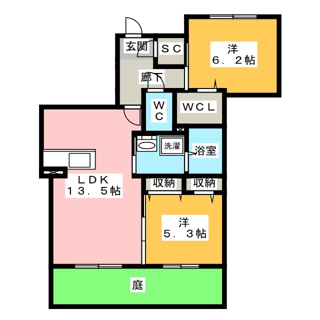 ガーデンプレス江森の間取り