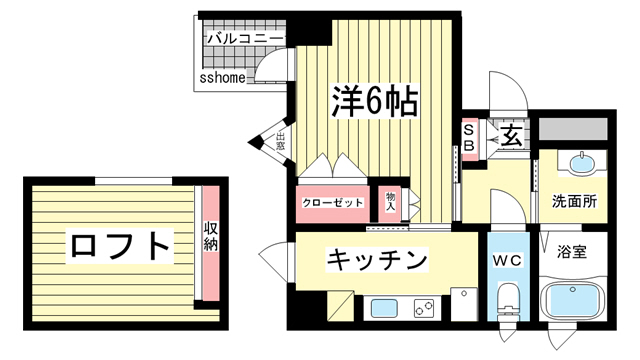 エスペランサ灘駅前の間取り