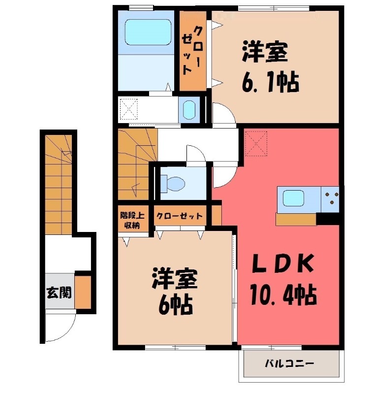 エトワール古瀧 Iの間取り