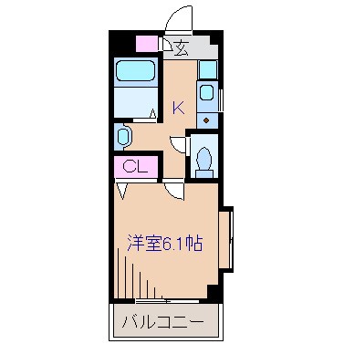 横浜市港北区綱島東のマンションの間取り