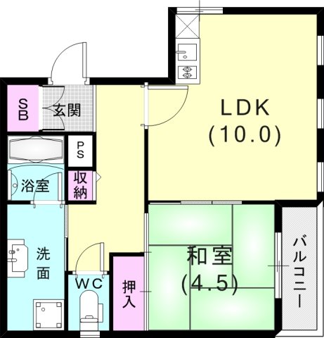 クラン上沢の間取り