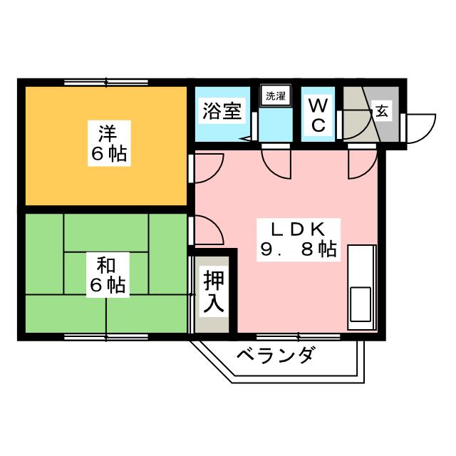 パレット富木島の間取り