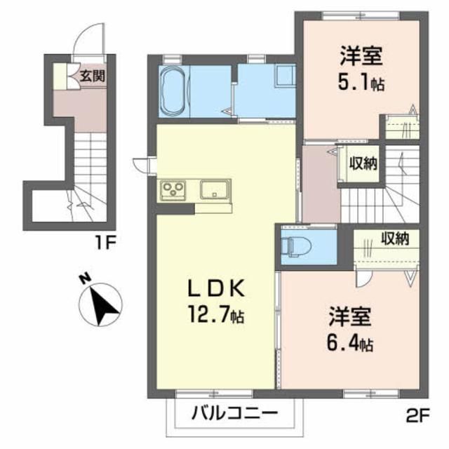 リラフォートＭ．Ａの間取り