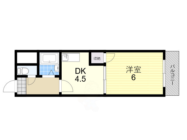 ビジタル丸山通の間取り