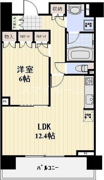 大田区大森西のマンションの間取り