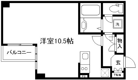 京都市中京区松本町のマンションの間取り