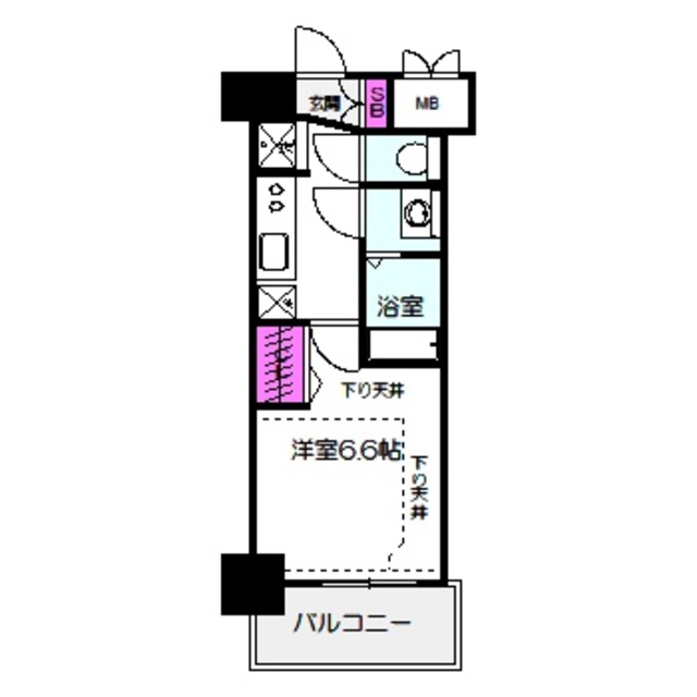 アドバンス北大阪ロワンの間取り