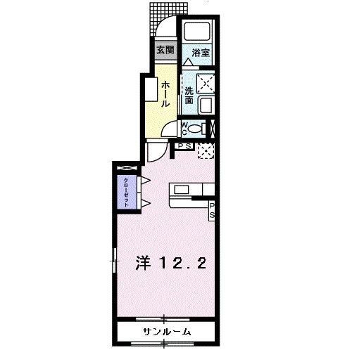 アイリス　βの間取り