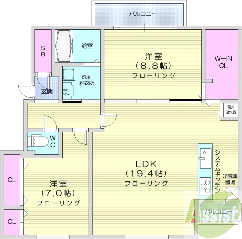 【C-SELECTION.STELLA3の間取り】