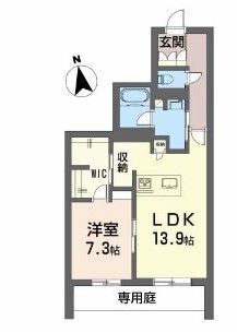 徳島市下助任町のマンションの間取り