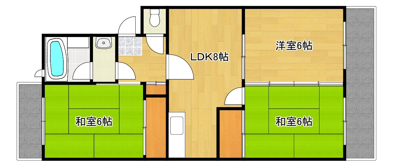 第２住田マンションの間取り