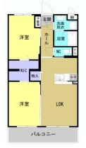 小田郡矢掛町西川面のマンションの間取り