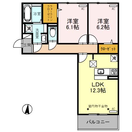 ガーネットの間取り