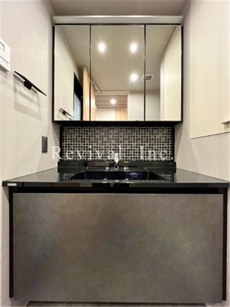 洗面設備　毎日の身だしなみチェックに必須ですね