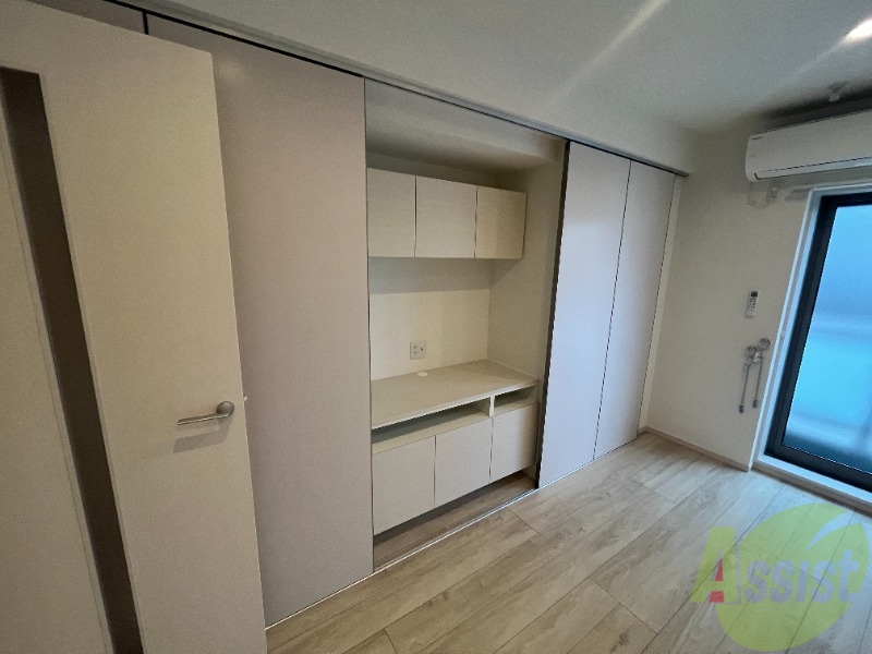 収納　洋室のクローゼット。広さは十分そうです。