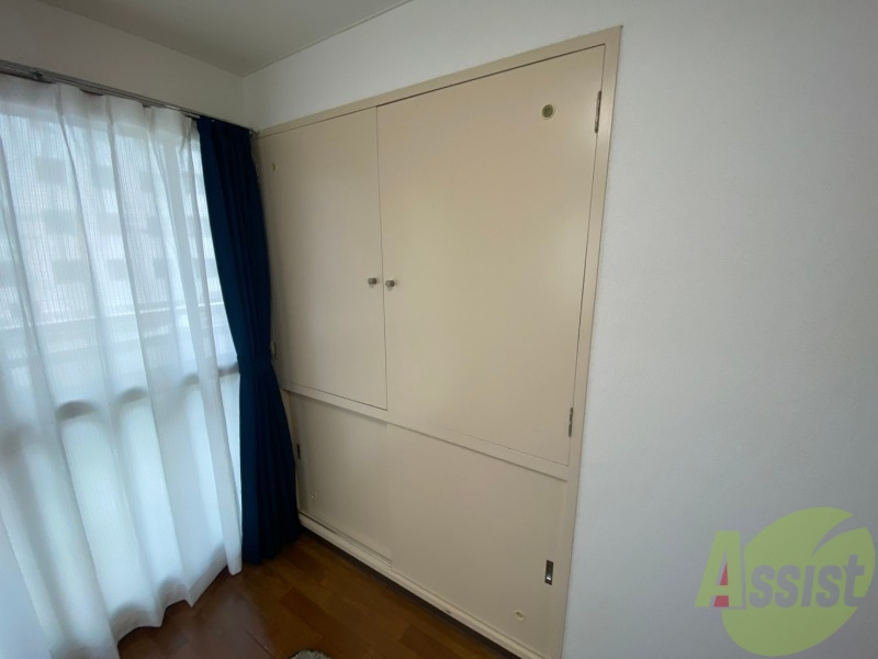 収納　洋室にあった収納。荷物がたくさんあっても大丈夫。