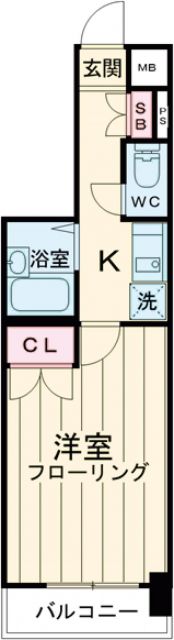 京急本線 平和島駅 徒歩5分 12階建 築27年の間取り写真