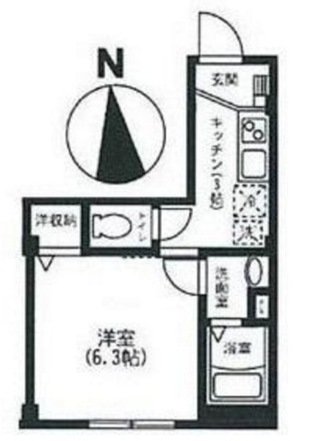 ＪＲ埼京線 浮間舟渡駅 徒歩8分 3階建 築14年の間取り写真