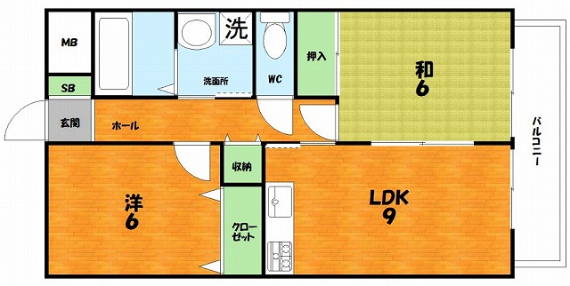 ハイツ下村の間取り