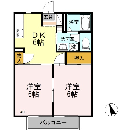 ヴァンテIの間取り