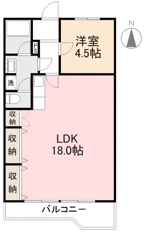 高松市郷東町のマンションの間取り