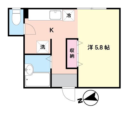 新宿区西落合のマンションの間取り