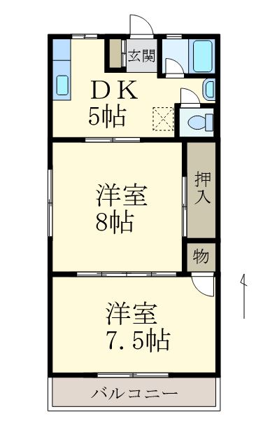 ハイツ共栄の間取り