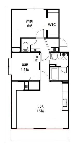 アヴェニュー元浜の間取り