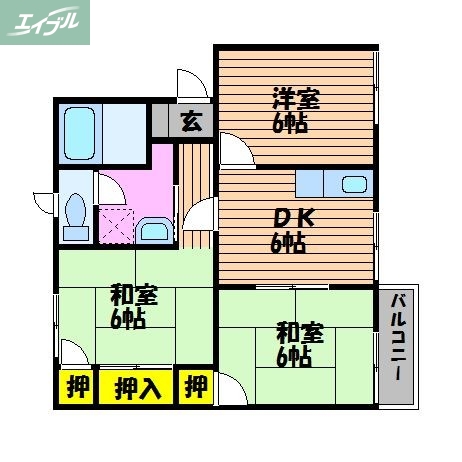 メゾングロワール　IIの間取り