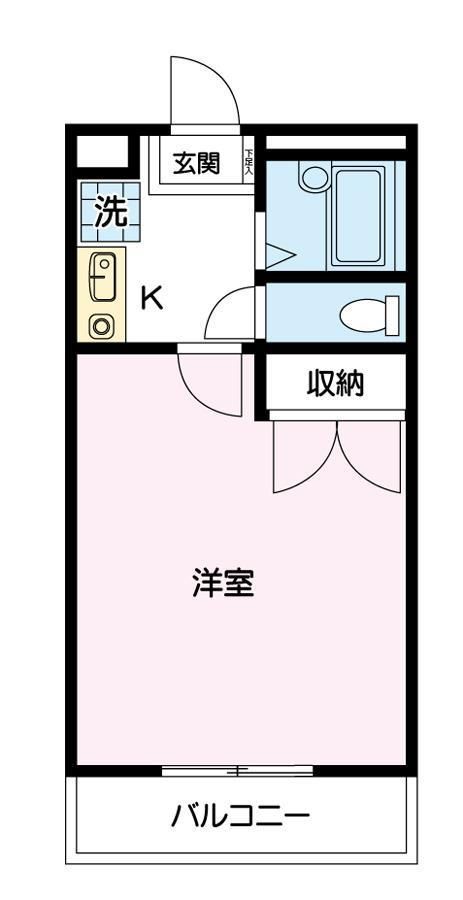 福山市神辺町大字新湯野のアパートの間取り