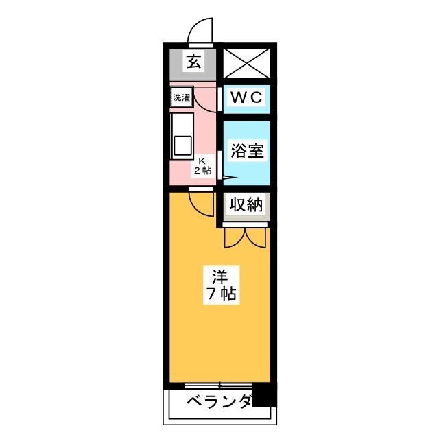 クレールたつたの間取り