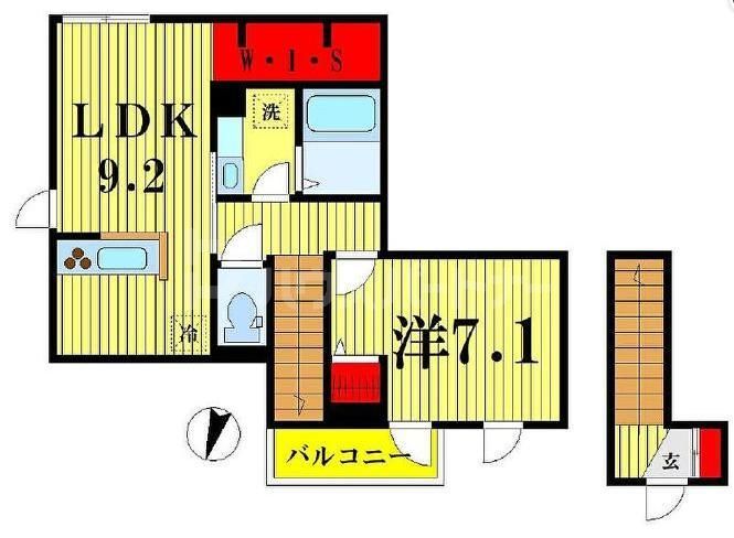 墨田区京島のアパートの間取り