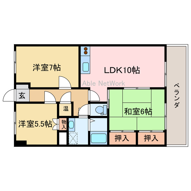 アーバンコート北新町の間取り