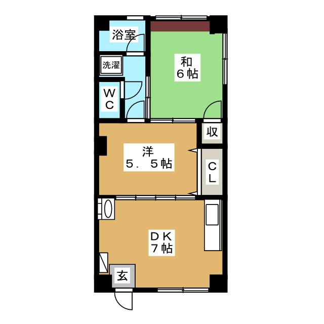 大田区大森西のマンションの間取り