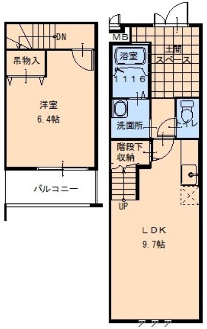 堺市堺区向陵中町のアパートの間取り