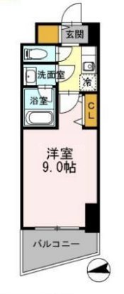 大阪市西区土佐堀のマンションの間取り