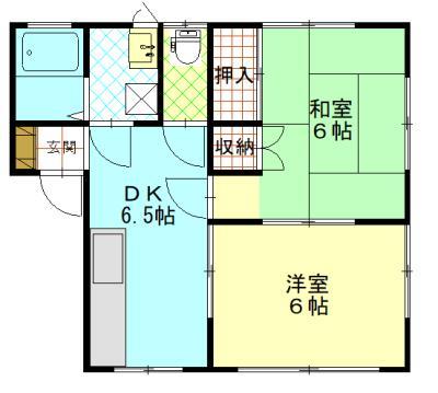 コーポハイブリッジの間取り